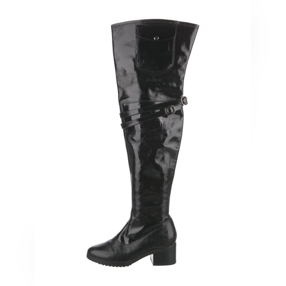 NIB Vivienne Hu Patent Leather Thigh High Boot - Picture 1 of 14